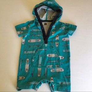 HP EUC Tea Collection Boys Skateboard Romper